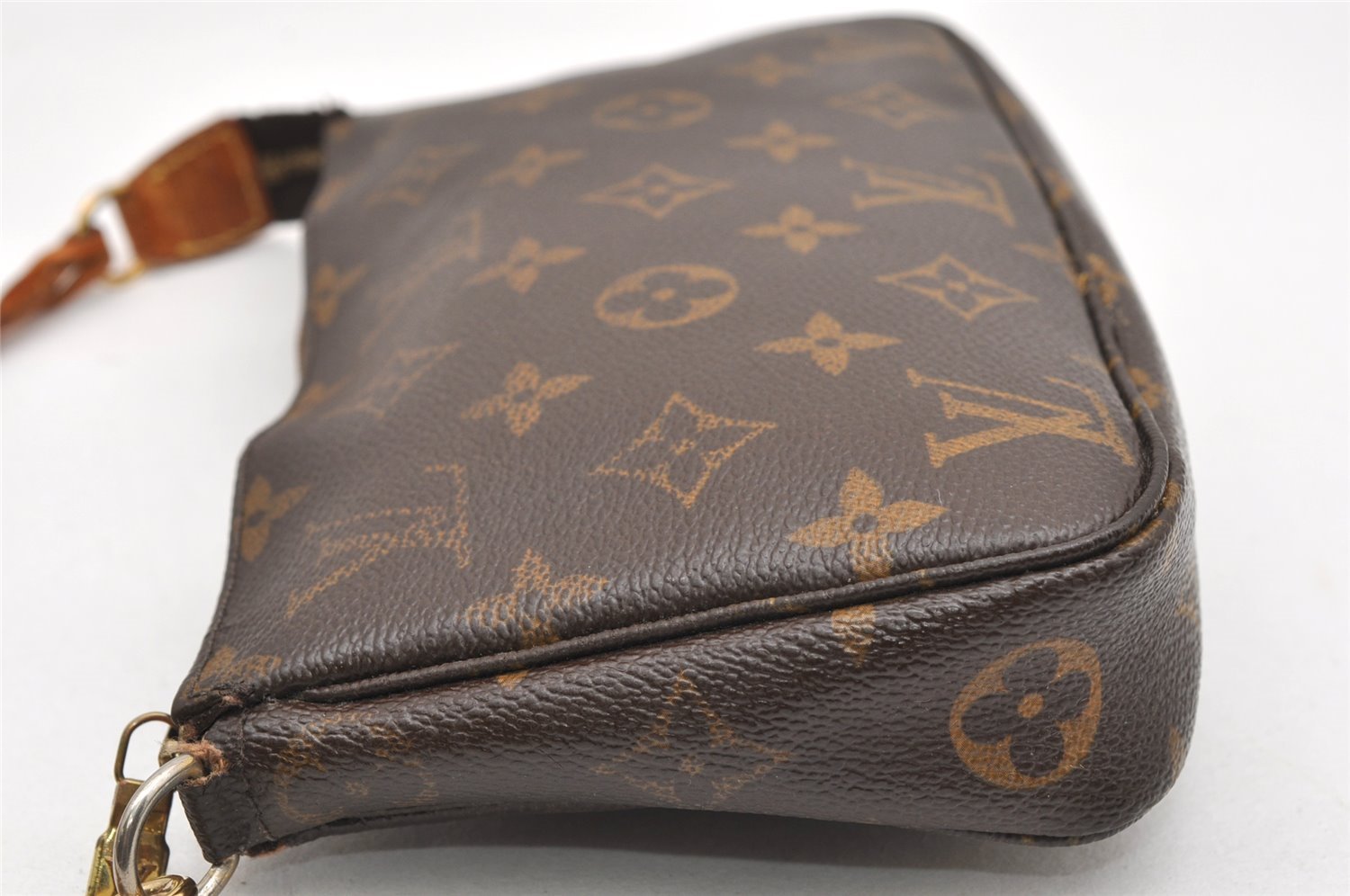 Authentic Louis Vuitton Monogram Pochette Accessoires Pouch M51980 LV 7153K