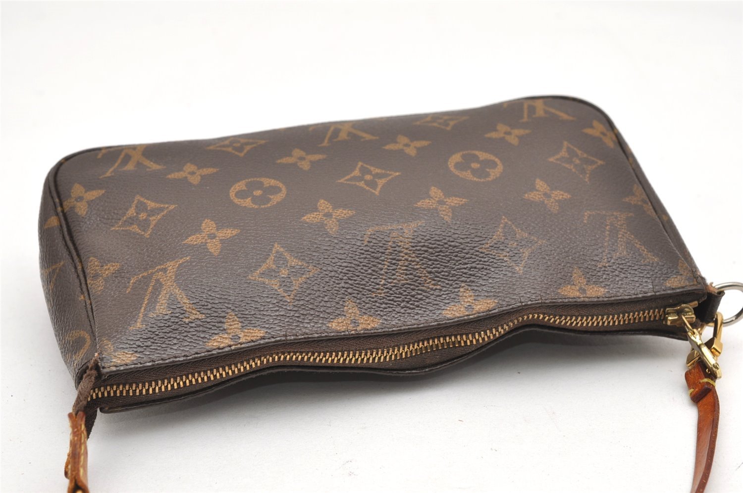 Authentic Louis Vuitton Monogram Pochette Accessoires Pouch M51980 LV 7153K