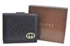 Authentic GUCCI Guccissima New Britt Wallet GG Leather 181594 Black Box 7154I