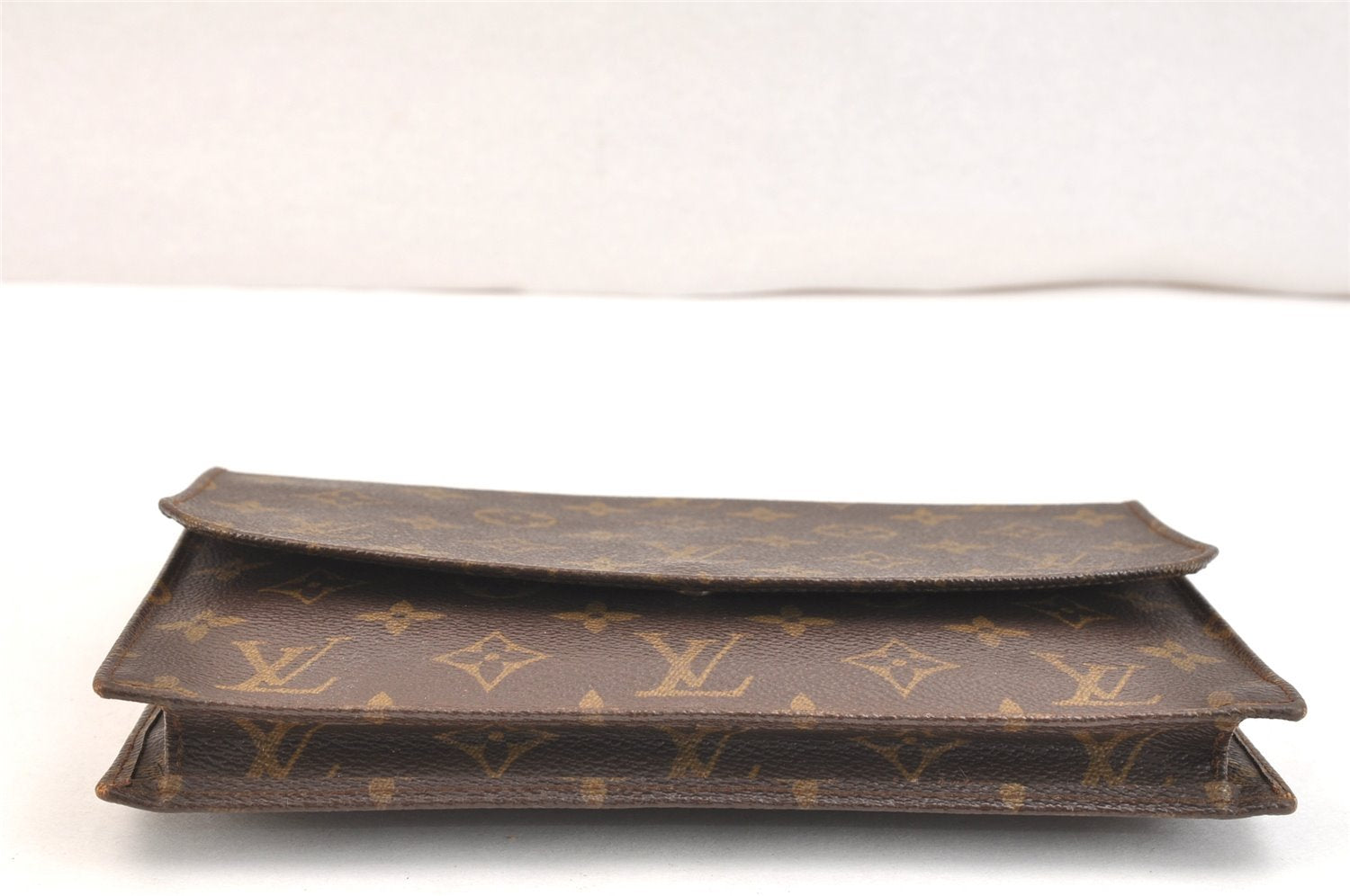 Authentic Louis Vuitton Monogram Pochette Rabat Clutch Bag Old Model LV 7154K