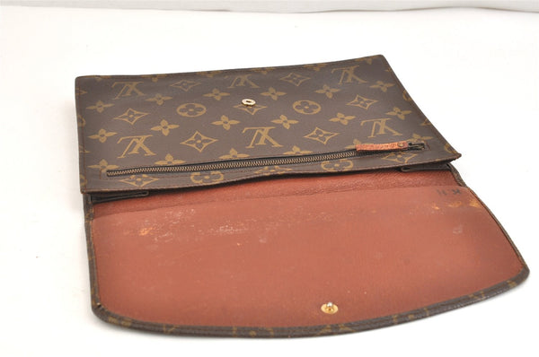 Authentic Louis Vuitton Monogram Pochette Rabat Clutch Bag Old Model LV 7154K