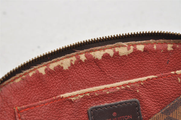 Authentic Louis Vuitton Damier Pochette Cosmetic PM Pouch N47516 LV 7155I