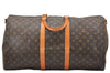 Authentic Louis Vuitton Monogram Keepall Bandouliere 55 M41414 Boston Bag 7156K