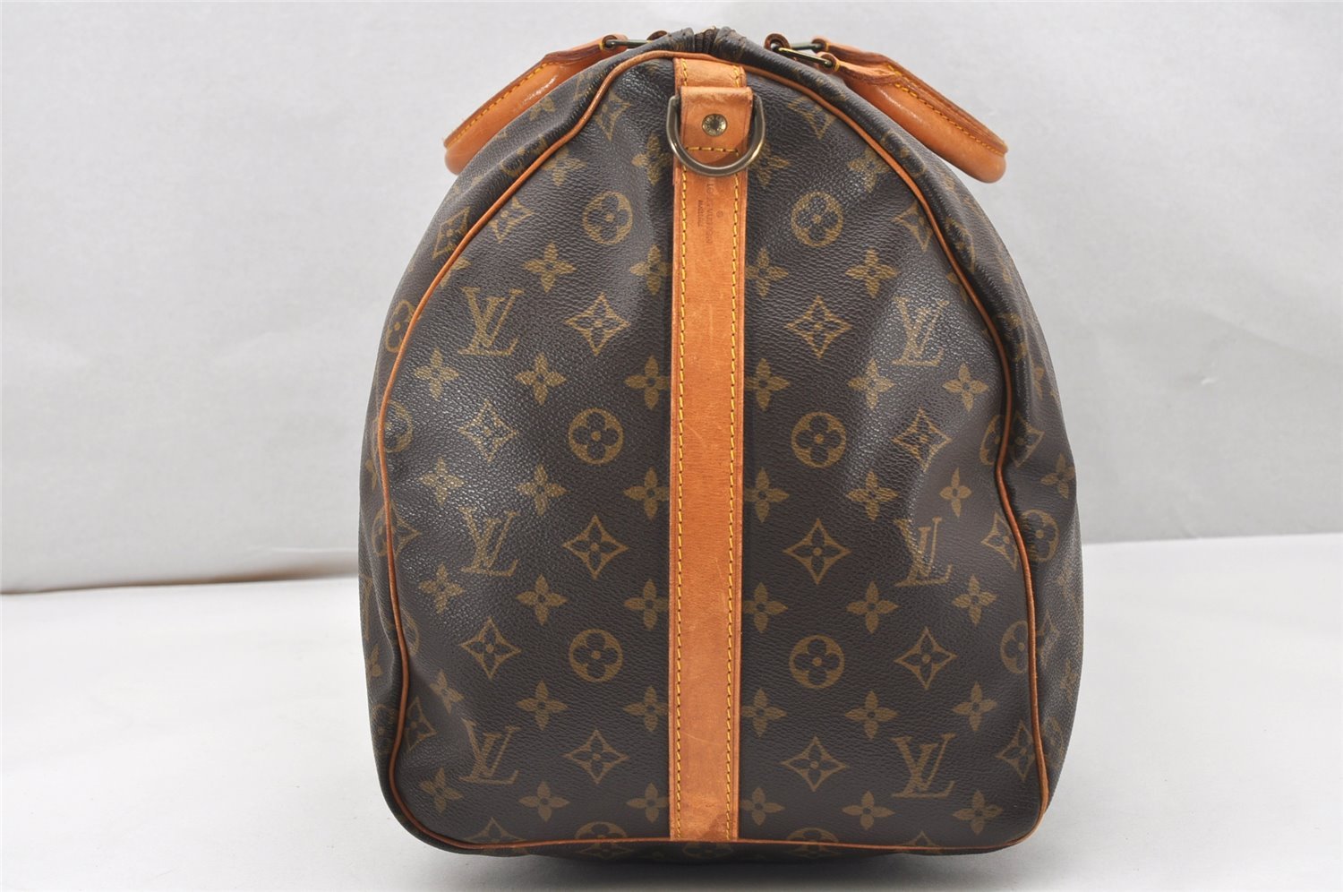 Authentic Louis Vuitton Monogram Keepall Bandouliere 55 M41414 Boston Bag 7156K