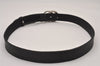 Authentic GUCCI Double G Leather Belt Size 90cm 35.4" Black 414516 Box 7157I