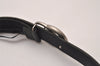 Authentic GUCCI Double G Leather Belt Size 90cm 35.4" Black 414516 Box 7157I