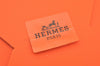 Authentic HERMES Carre 90 Scarf "FACE AU LARGE" Silk Orange Box 7159K