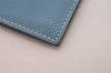 Authentic HERMES Agenda Globe Trotter Notebook Cover Leather Blue Box 7161I