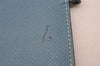 Authentic HERMES Agenda Globe Trotter Notebook Cover Leather Blue Box 7161I