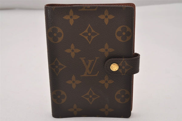 Authentic Louis Vuitton Monogram Agenda PM Notebook Cover R20005 LV 7163I