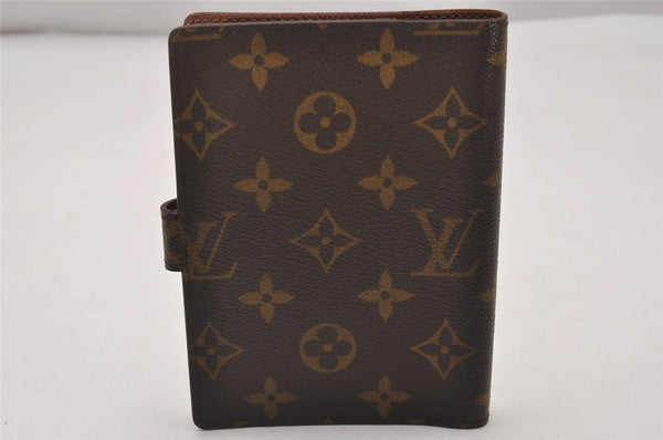 Authentic Louis Vuitton Monogram Agenda PM Notebook Cover R20005 LV 7163I