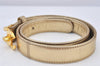 Authentic CHANEL Calf Skin Belt CC Logo Turnlock 61.5-72cm 24.2-28.3" Gold 7163K