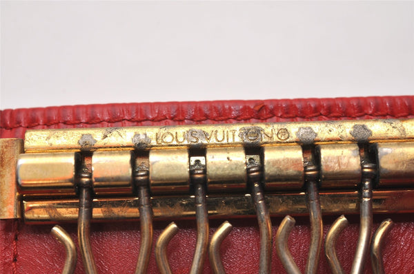 Authentic Louis Vuitton Epi Multicles 6 Key Case Red M63817 LV 7164I