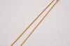 Authentic Christian Dior Gold Tone Chain Pendant Necklace CD 7166I