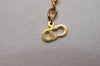 Authentic Christian Dior Gold Tone Chain Pendant Necklace CD 7166I