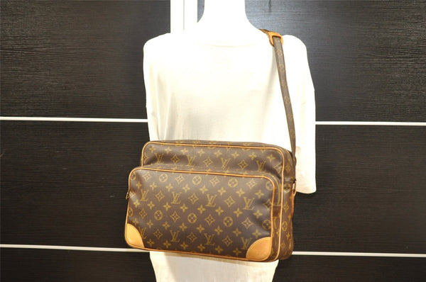 Authentic Louis Vuitton Monogram Nile 34 Shoulder Cross Body Bag M45242 LV 7167I