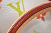 Auth Louis Vuitton Monogram Multicolor Audra Tote Hand Bag White M40047 LV 7170I