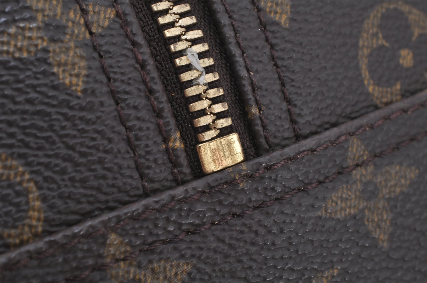 Authentic Louis Vuitton Monogram Deauville Hand Bag M47270 LV 7170J