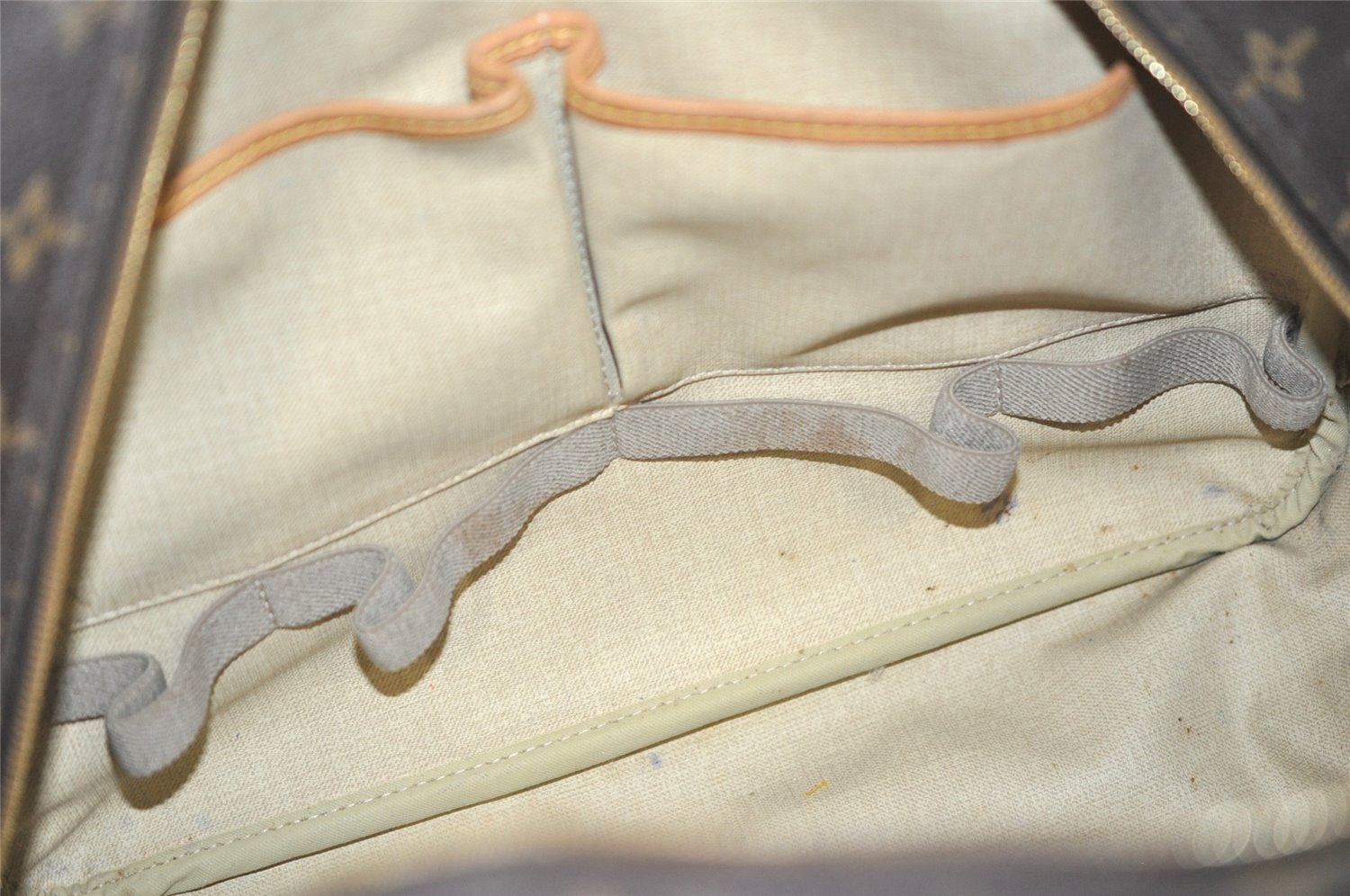 Authentic Louis Vuitton Monogram Deauville Hand Bag M47270 LV 7170J