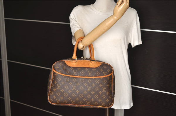 Authentic Louis Vuitton Monogram Deauville Hand Bag M47270 LV 7170J