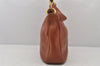 Authentic GUCCI Bamboo 2Way Shoulder Hand Bag Purse Leather Brown Junk 7171K