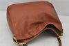 Authentic GUCCI Bamboo 2Way Shoulder Hand Bag Purse Leather Brown Junk 7171K