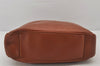 Authentic GUCCI Bamboo 2Way Shoulder Hand Bag Purse Leather Brown Junk 7171K