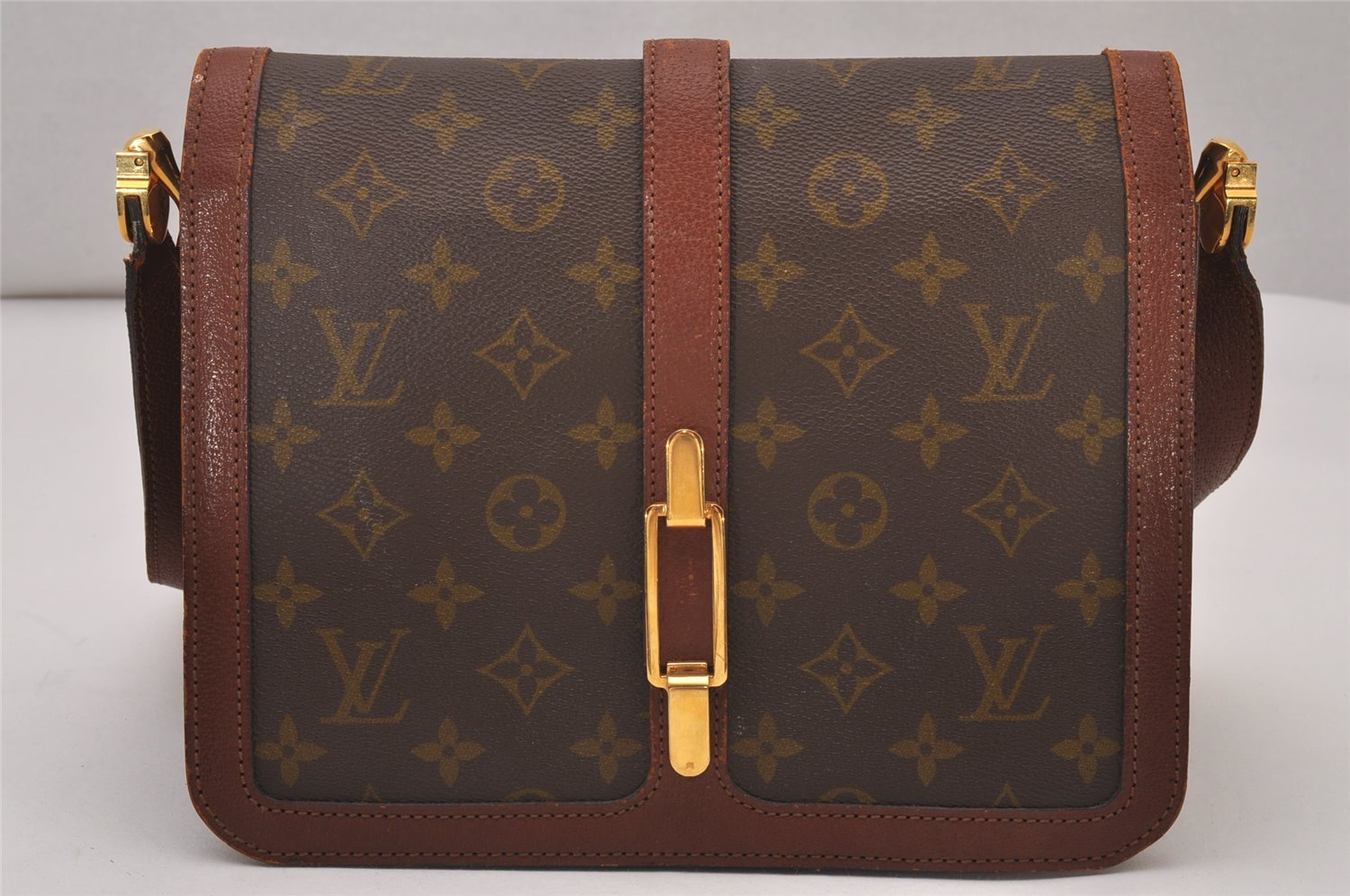 Authentic Louis Vuitton Monogram Rond Point Shoulder Cross Bag M51412 LV 7173I
