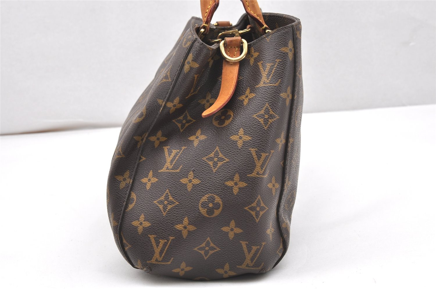 Authentic Louis Vuitton Monogram Montaigne MM 2Way Hand Bag M41056 LV 7174K