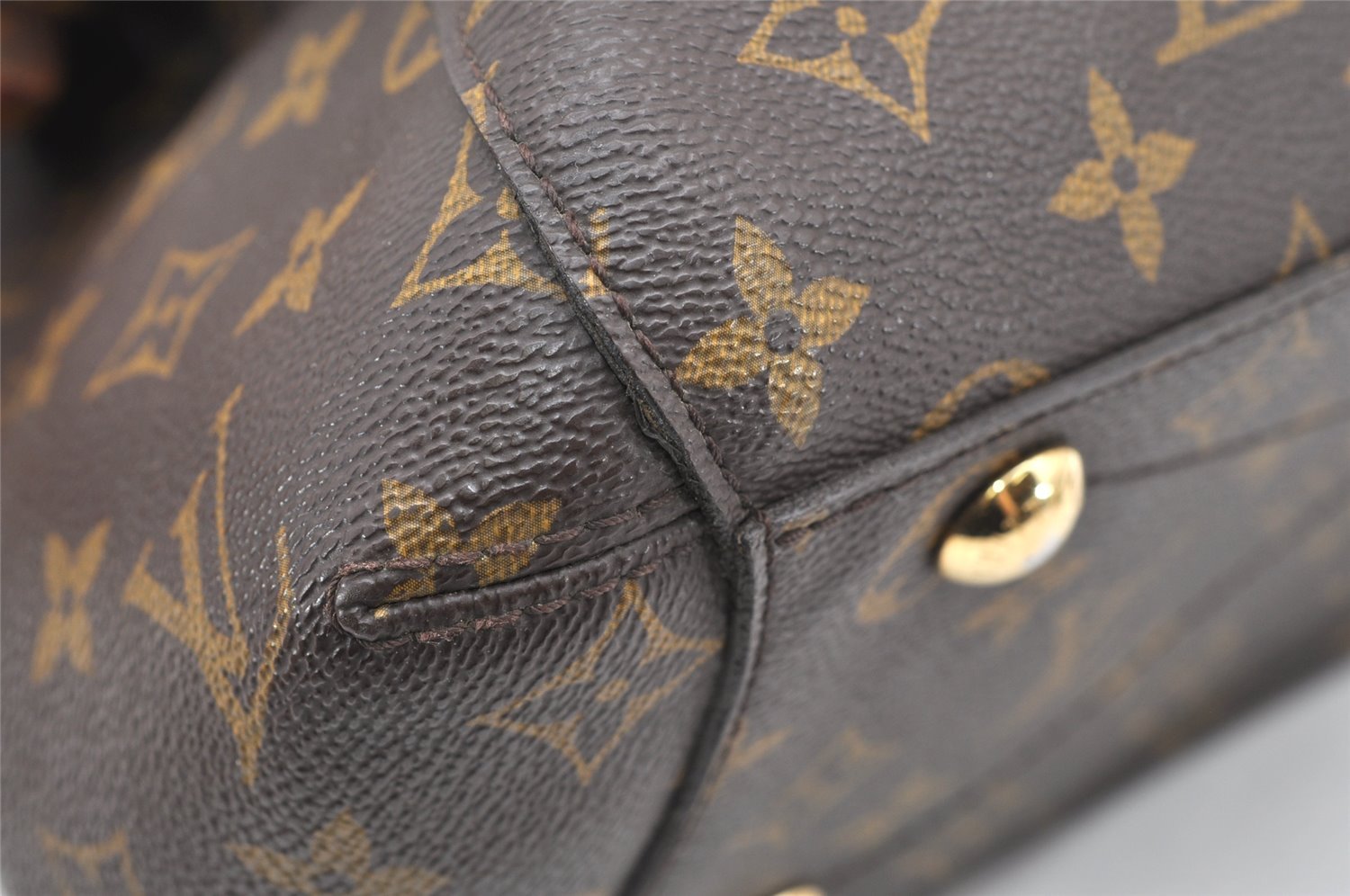 Authentic Louis Vuitton Monogram Montaigne MM 2Way Hand Bag M41056 LV 7174K