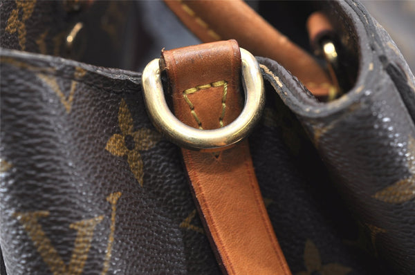 Authentic Louis Vuitton Monogram Montaigne MM 2Way Hand Bag M41056 LV 7174K