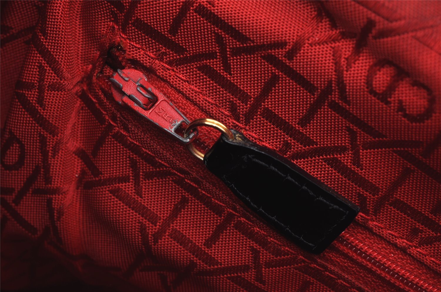 Authentic Christian Dior Lady Dior Cannage Nylon 2Way Hand Bag Black CD 7177I