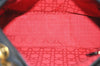 Authentic Christian Dior Lady Dior Cannage Nylon 2Way Hand Bag Black CD 7177I