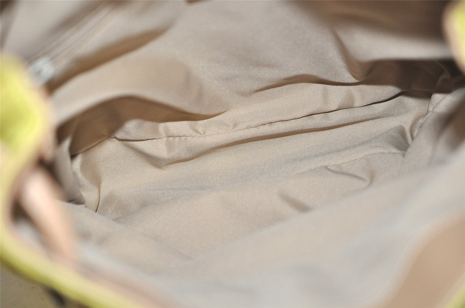 Authentic GUCCI Vintage Backpack Purse GG Canvas Leather 0030242 Yellow 7177J