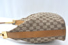 Authentic GUCCI Vintage Shoulder Bag Purse GG Canvas Leather 0013814 Brown 7178J