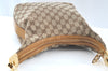 Authentic GUCCI Vintage Shoulder Bag Purse GG Canvas Leather 0013814 Brown 7178J
