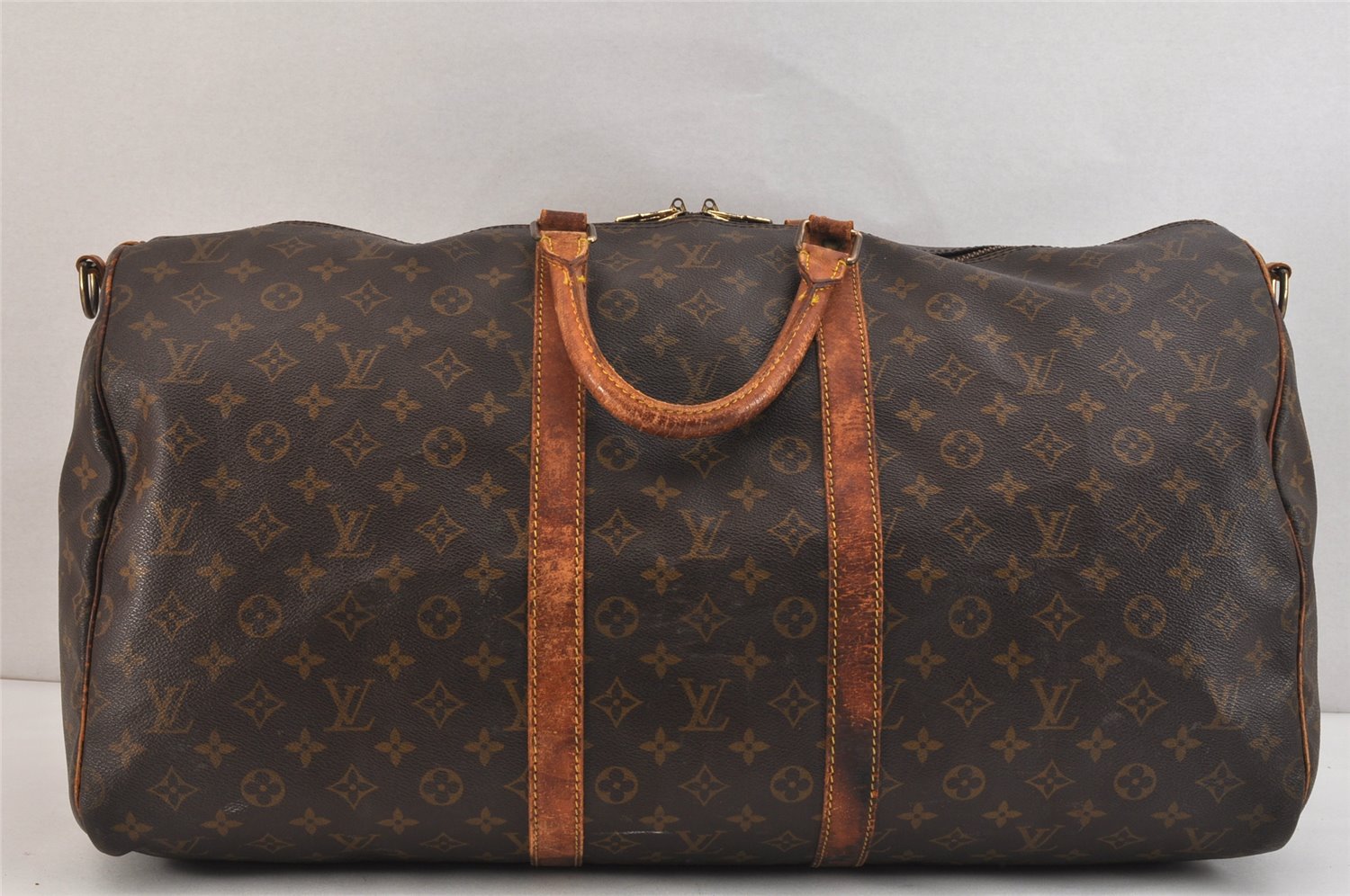 Authentic Louis Vuitton Monogram Keepall Bandouliere 55 M41414 Boston Bag 7178K