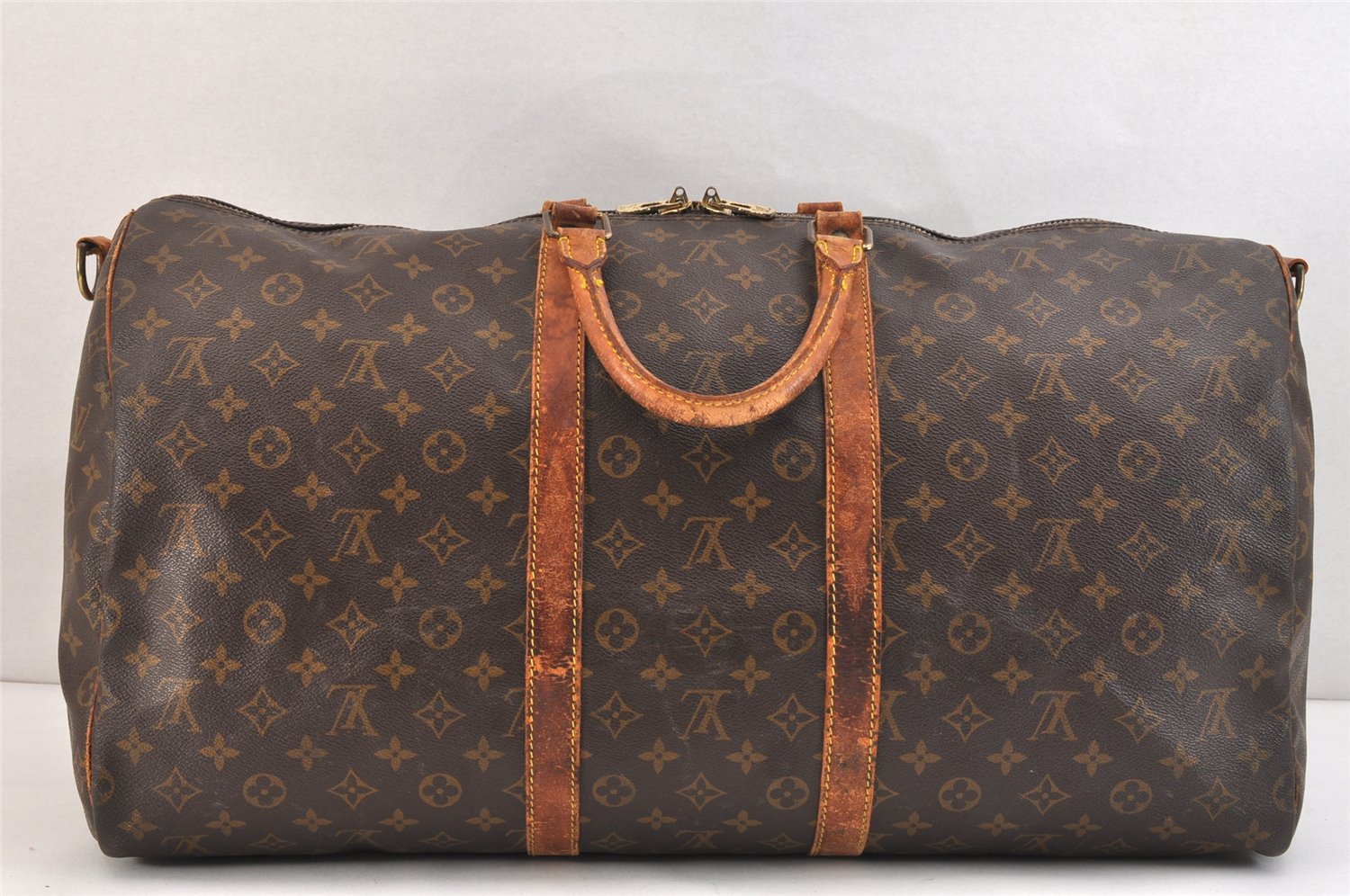 Authentic Louis Vuitton Monogram Keepall Bandouliere 55 M41414 Boston Bag 7178K