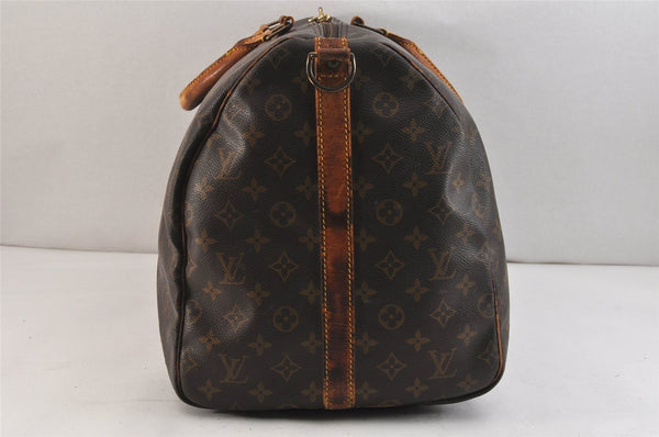 Authentic Louis Vuitton Monogram Keepall Bandouliere 55 M41414 Boston Bag 7178K