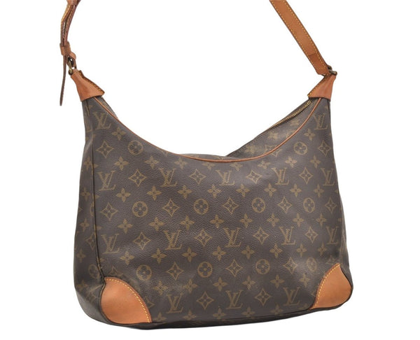 Authentic Louis Vuitton Monogram Boulogne 35 Shoulder Cross Bag M51260 LV 7180K