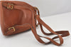 Authentic GUCCI Bamboo Vintage Drawstring Backpack Leather Brown 7181K