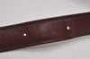 Authentic Cartier Must de Cartier Leather Shoulder Cross Bag Bordeaux Red 7182J