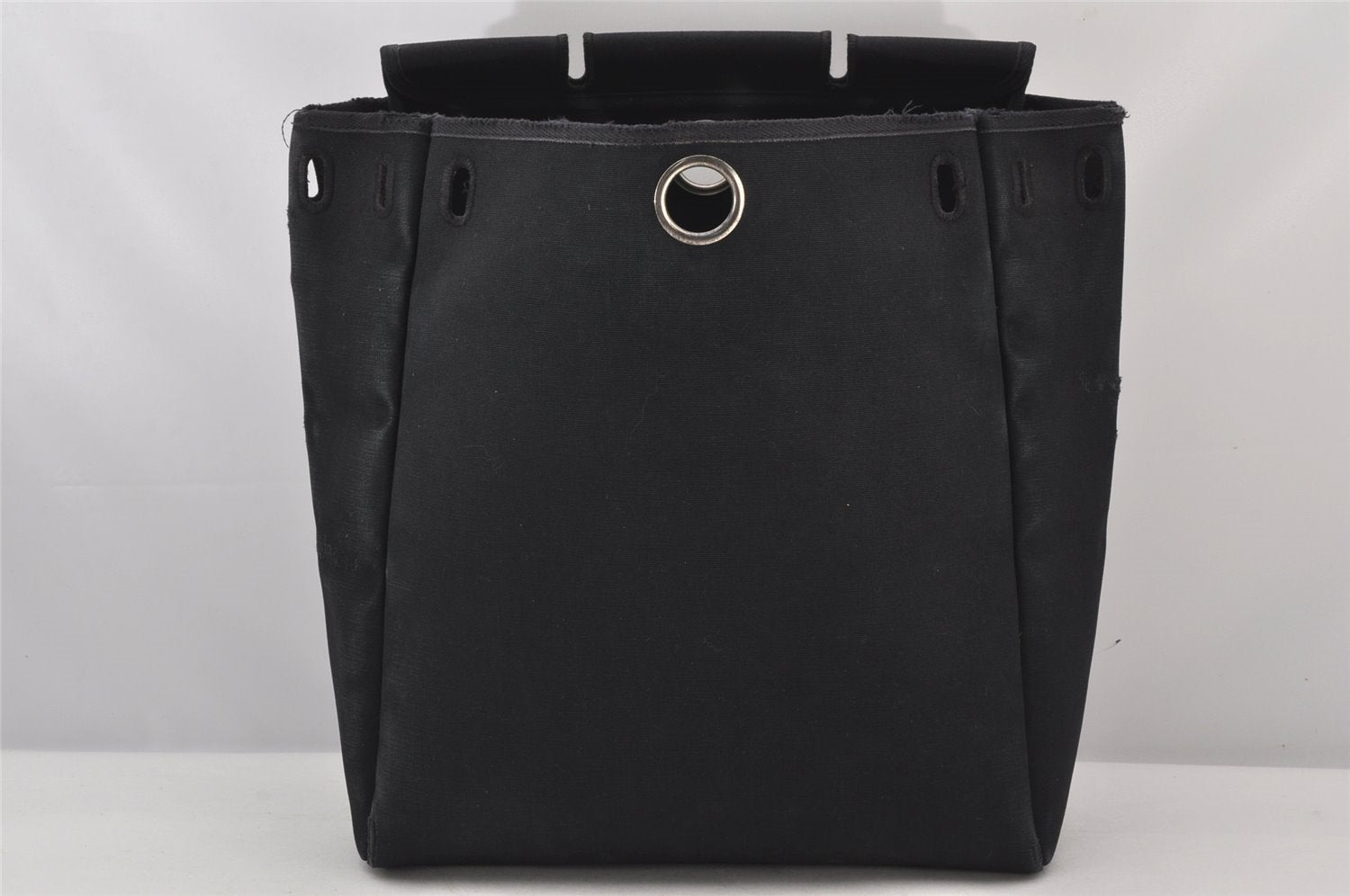 Authentic HERMES Her Bag Ado 2 In 1 2Way Backpack Canvas Leather Black 7183K