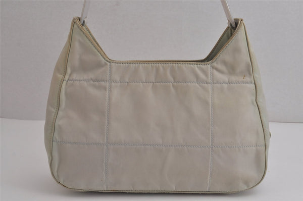 Authentic PRADA Vintage Nylon Tessuto Plastic Shoulder Bag Purse White 7184J