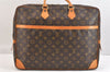 Auth Louis Vuitton Monogram M53362 Porte Documents Voyage 2 Compartments 7184K