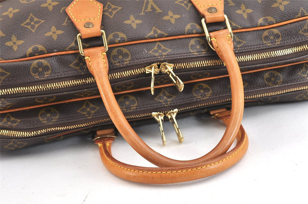 Auth Louis Vuitton Monogram M53362 Porte Documents Voyage 2 Compartments 7184K