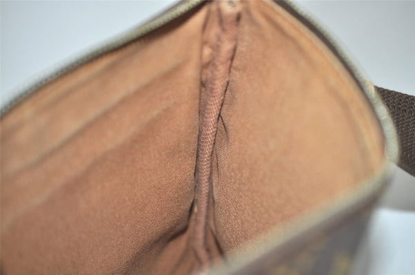 Auth Louis Vuitton Monogram Pochette Bosphore Shoulder Cross Bag M40044 LV 7185I