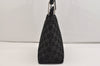 Authentic GUCCI Bamboo Shoulder Bag Purse GG Suede 0013008 Black Junk 7185J
