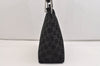Authentic GUCCI Bamboo Shoulder Bag Purse GG Suede 0013008 Black Junk 7185J