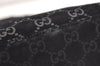 Authentic GUCCI Bamboo Shoulder Bag Purse GG Suede 0013008 Black Junk 7185J